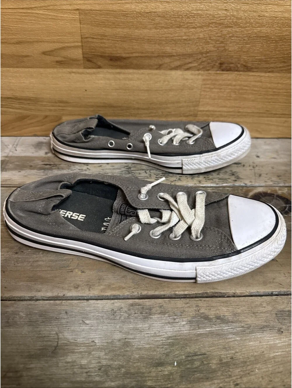 converse all star Low Top Women’s Sneakers Gray Textile Size 9 US